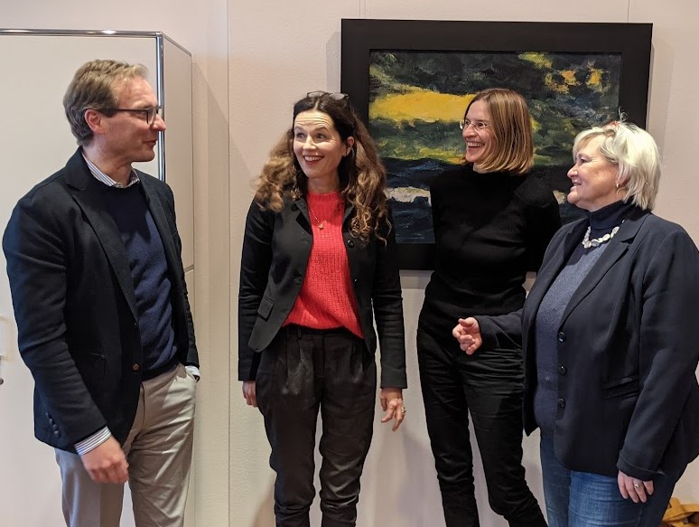 Treffen im Dezember 2022 mit Kulturstaatsekretär Guido Wendt und den beiden KuPoGe-Landesgruppen-Sprecherinnen Tanja Lütje und Dr. Julia Pfannkuch